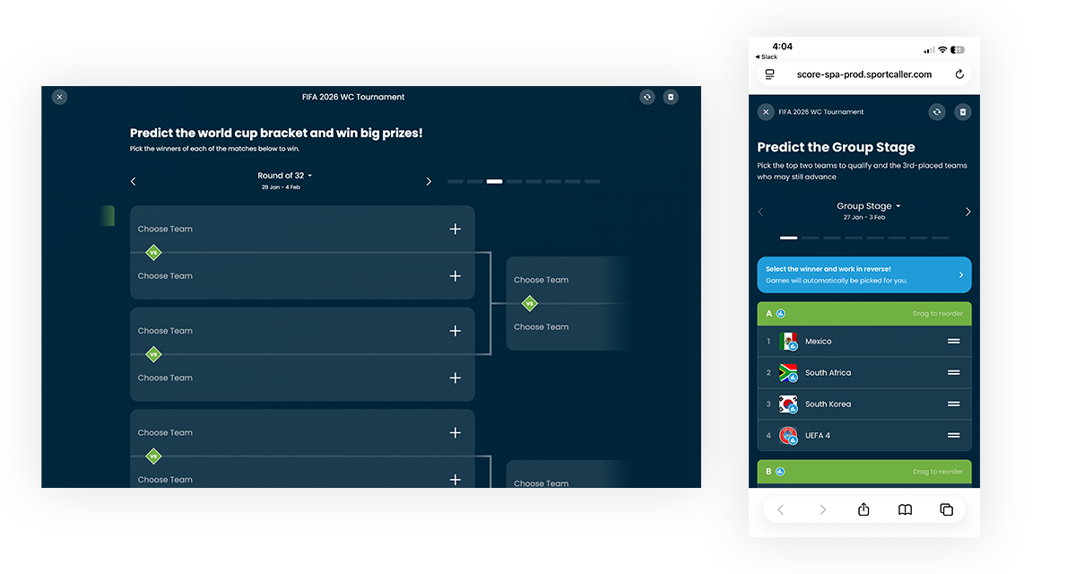 Bracket Vote | Interactive Fan Competition & Engagement Platform